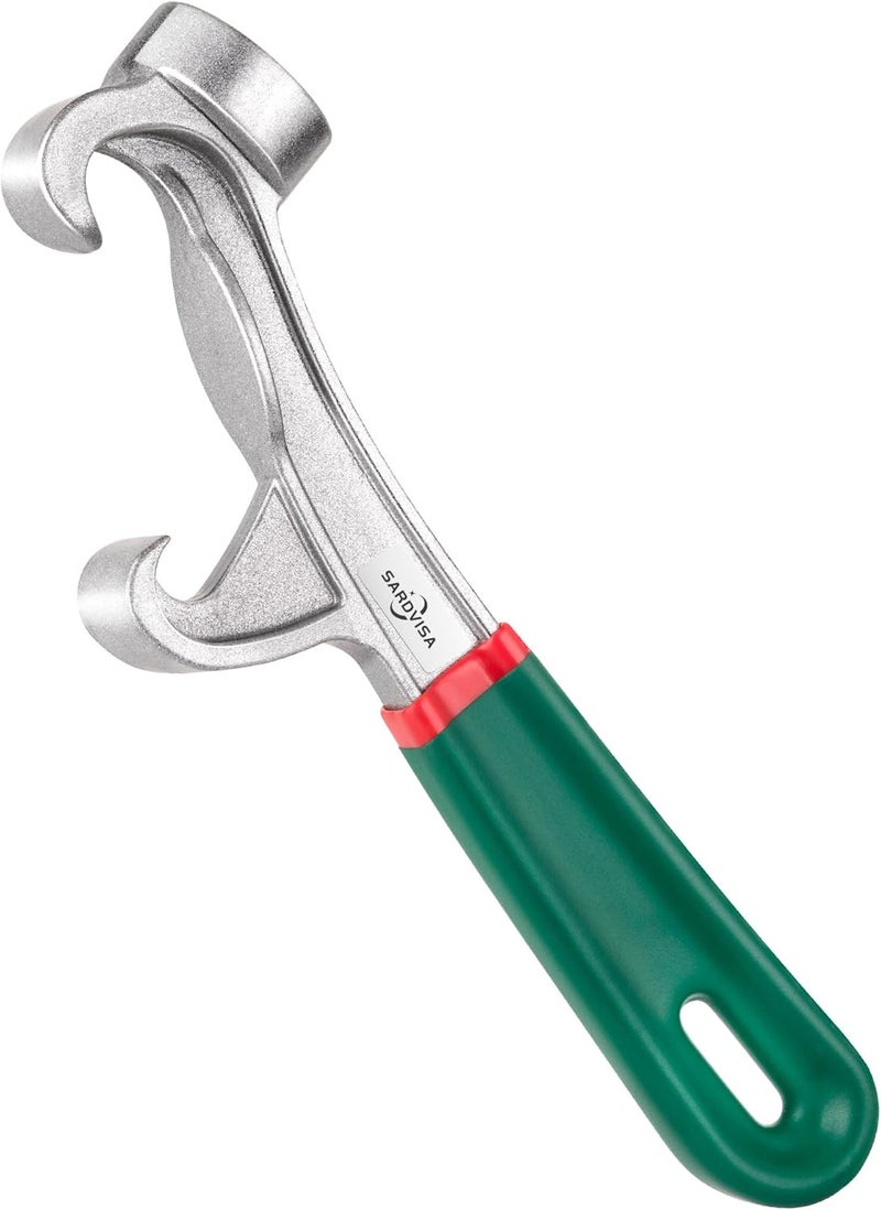SARDVISA Upgraded Bucket Opener Tool 5 Gallon, 8.5 Inch Aluminum Paint Bucket Lid Opener Wrench with Non-slip Rubber Handle Grip, Metal Can Opener Lid Pail Remover Tool for Home Industrial - Image 1